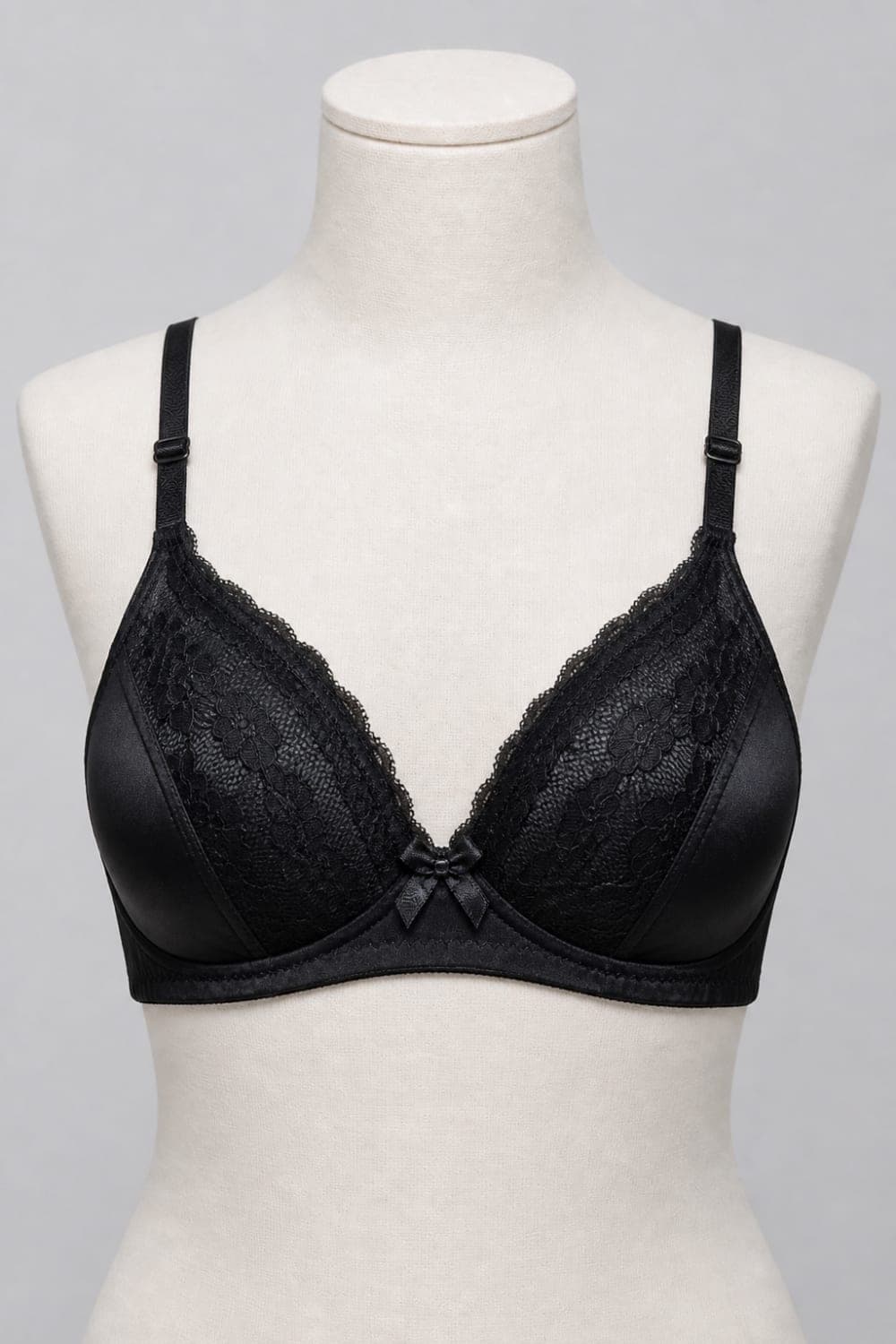 Satin Lace Foam Bra